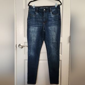 American Eagle Super High Waisted Jegging Size 14 Long